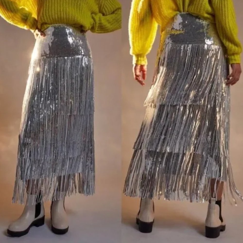 Maeve by Anthropologie Tatiana Sequin Mini Skirt NWT